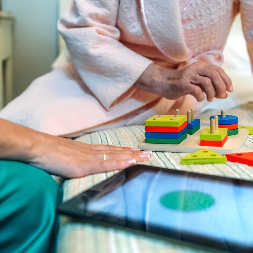 Thrive On Care offers transportation and scheduling support for clients using a home computer.