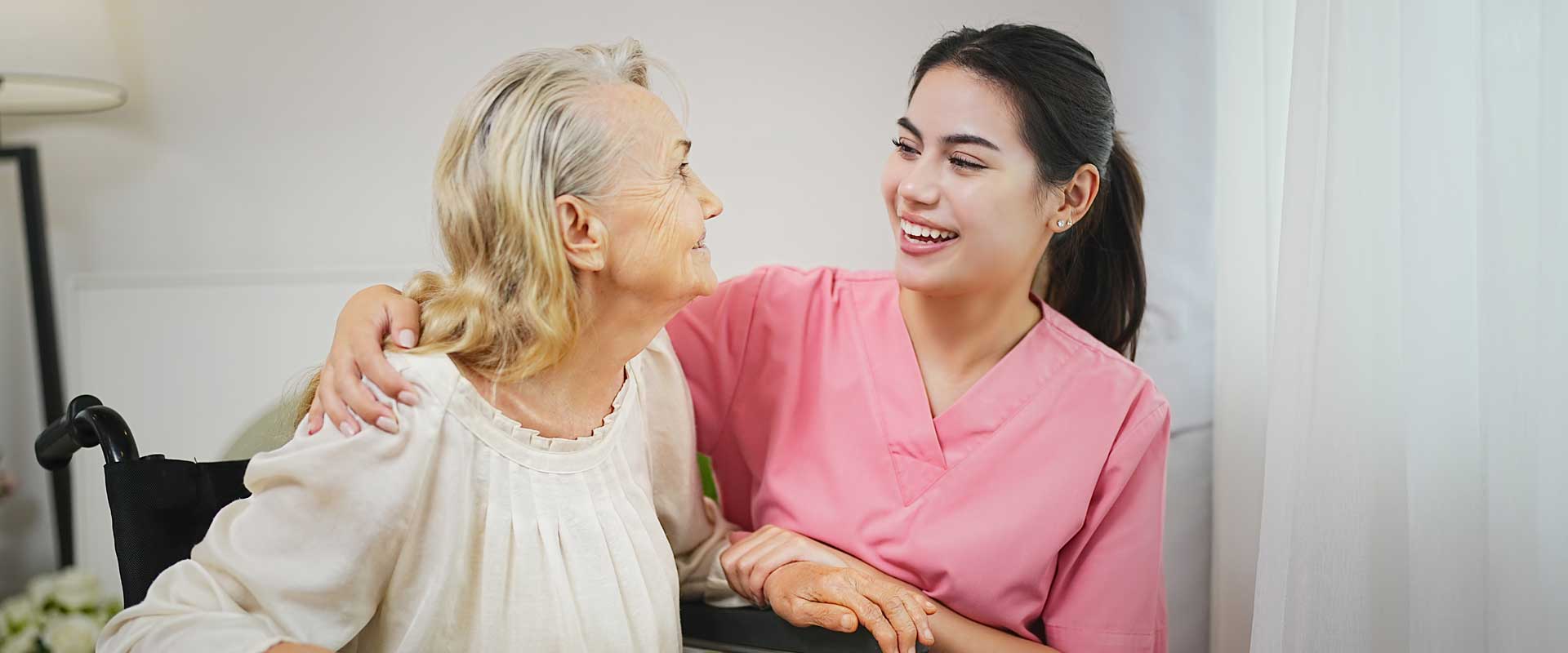 Thrive On Care helps with daily grooming routines such as brushing hair.